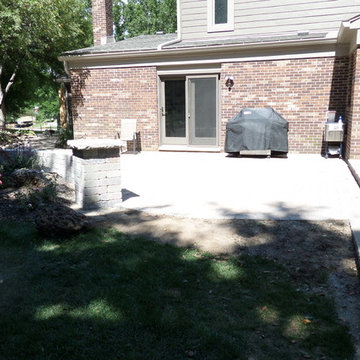 Three Tiered Patio made with Unilock Wall Products & Fendt Pavers