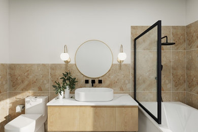 Design ideas for a modern bathroom in Adelaide.
