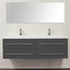 Emotion Persepolis Bathroom Furniture, 144 cm, Anthracite Semi-Gloss