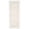 Lavish Home 100% Cotton Reversible Long Bath Rug, Ivory