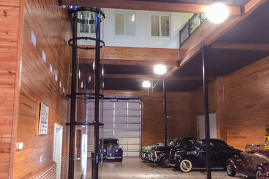 Inspiration for a rustic garage remodel in Toronto