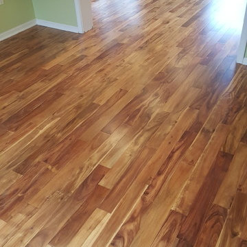 African Acacia Hardwood Flooring in Natural Planks. New Jersey