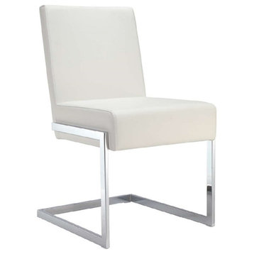Casabianca Home Fontana Collection Dining Chair, White