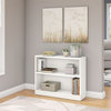 Pemberly Row 2 Shelf Bookcase in Pure White