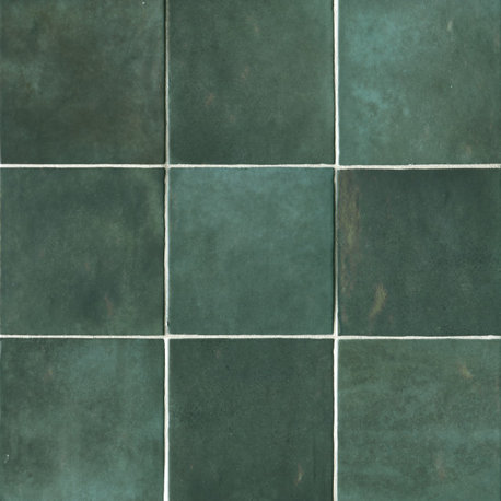 Cloe 5"x5" Artisan Ceramic Subway Tile, Green