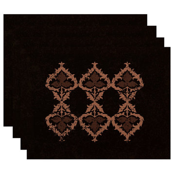 Ananda Geometric Print Placemat, Set of 4, Brown