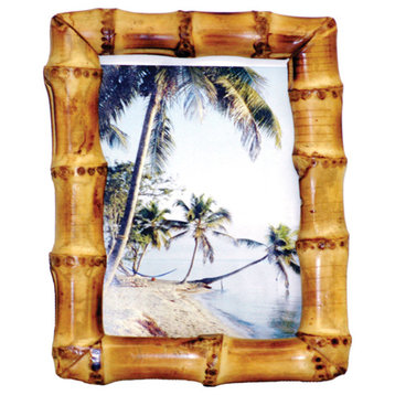 Natural Bamboo Root Picture Frame, 5"x7"