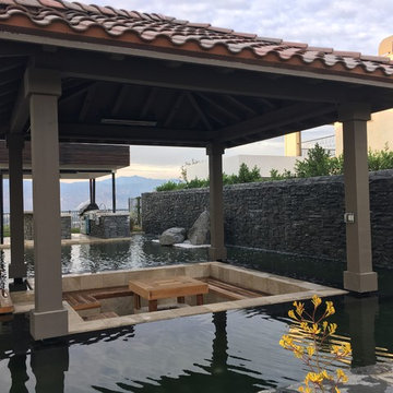 West Covina Outdoor Zen Garden Reflecting Pool