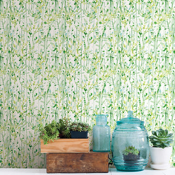 Willow Green Leaves Wallpaper