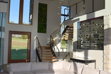Example of a minimalist living room design in Kansas City