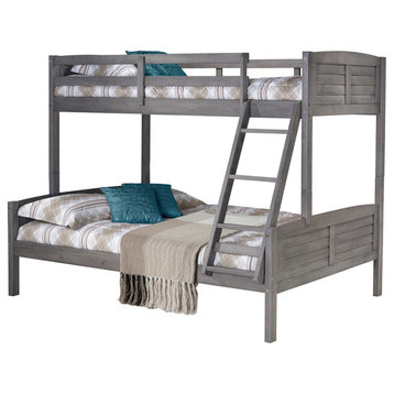 Donco Kids Louver Bunk, Twin Over Full