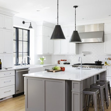 #urbanfarmhouse - Gray and White Kitchen