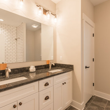 Oversized guest bath is great