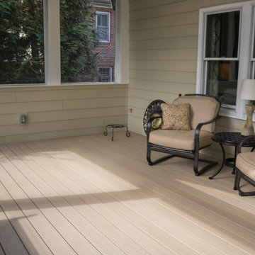 Deck Resurface and Screened-In Porch Build with Timbertech LED Lantern Post Caps