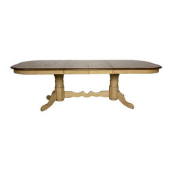 Sunset Trading - Double Pedestal Extendable Dining Table - Dining Tables