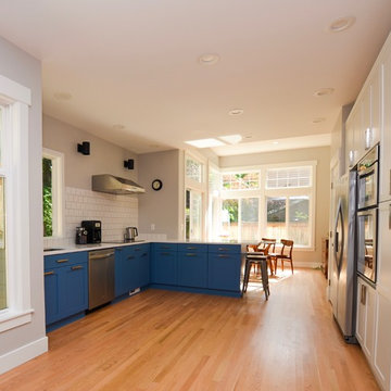 Modern Blue Kitchen