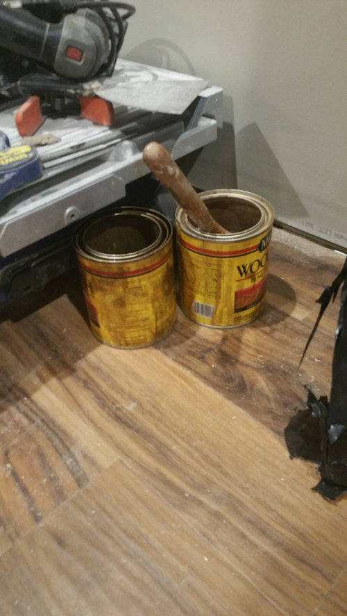 Improper install of EVP flooring