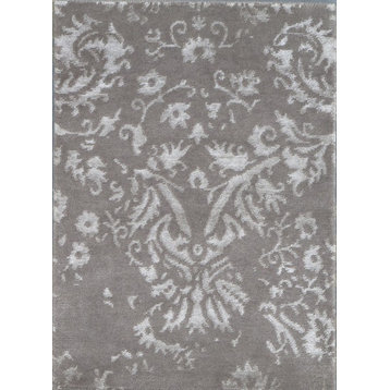 Pasargad Modern Collection Hand-Tufted Silk & Wool Area Rug, 2'x3'