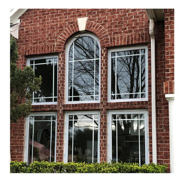 China WDMA Project of PVC Crank Casement Window with Prairie Style Grilles