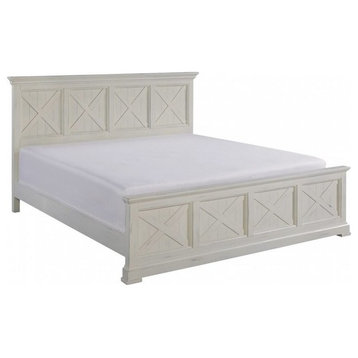 Homestyles Seaside Lodge Off White King Bed