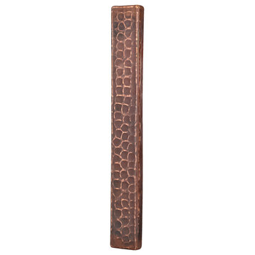 Hammered Copper Tile, 1"x8", Single