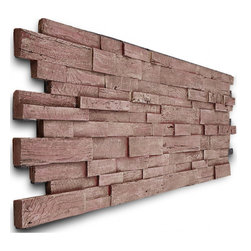 191-WOODEN HIGH-LOW WALL STACKED PANEL - Wall Panels
