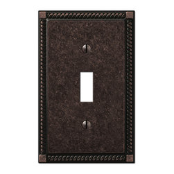Georgian Tumbled Bronze Switchplate - Switch Plates And Outlet Covers
