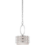 Nuvo Lighting - Nuvo Lighting 60/4628 Harlow - One Light Mini-Pendant - Shade Included.Harlow One Light Mini-Pendant Polished Nickel Slate Gray Fabric Shade *UL Approved: YES *Energy Star Qualified: n/a  *ADA Certified: n/a  *Number of Lights: Lamp: 1-*Wattage:60w A19 Medium Base bulb(s) *Bulb Included:No *Bulb Type:A19 Medium Base *Finish Type:Polished Nickel