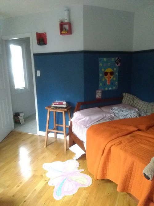 oddly shaped bedroom for teenaged girl