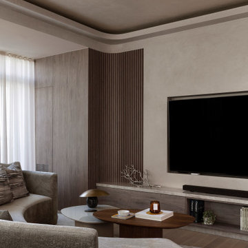 Aurelia Residence | Custom Media Wall & Integrated Condo Millwork