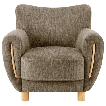 Bellamy Fabric Accent Arm Chair, Pasadena Taupe
