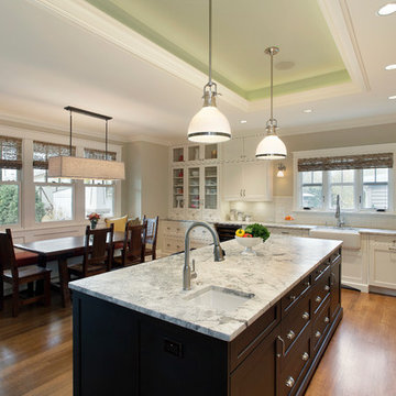 Dining Table and Bench Provide Extra Seating