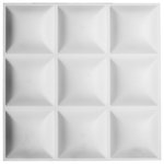 Ekena Millwork - 19 5/8"W x 19 5/8"H Classic EnduraWall Decorative 3D Wall Panel, White, 50/PK - Create a stunning visual effect for walls and ceilings, make a unique headboard or finish doors and furniture pieces with the ultra-versatile PVC 3D wall panels.  They come in a plethora of sizes and designs, so project ideas are only limited by your imagination.  PVC wall panels are lightweight, easy to handle and can be cut and installed with standard woodworking tools.