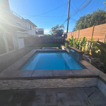 Backyard Remodel with New Spa - Seal Beach