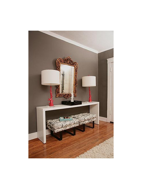 Ottomans Under Console Houzz