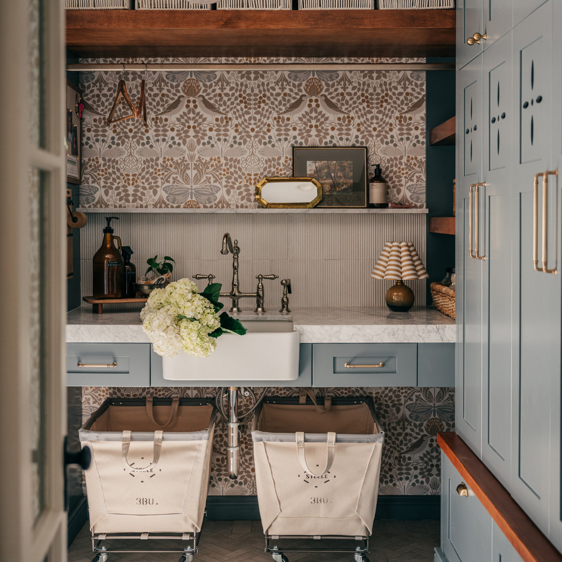 A Moody Mudroom Where Form Meets Function