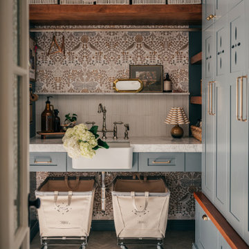 A Moody Mudroom Where Form Meets Function