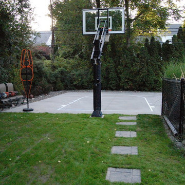 MICHELE B's Pro Dunk Gold Basketball System on a 25x30 in NISKAYUNA, NY