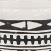 Eclectic Black Ceramic Decorative Jars 38670