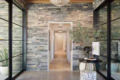 Entryway - transitional entryway idea in Salt Lake City