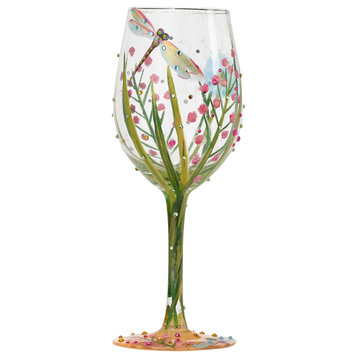 "Dragonfly" Wine Glass
