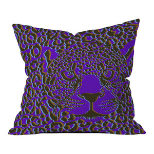 Deny Designs Aimee St Hill Amirah Blue Outdoor Throw Pillow 16 x 16