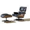 Eames Lounge Chair and Ottoman by Herman Miller, Santos Palisander, Color, Soot