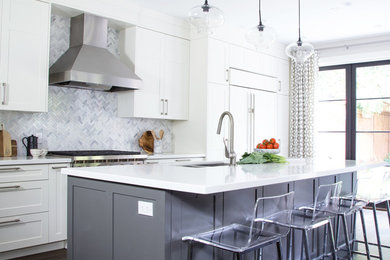 Inspiration for a transitional kitchen remodel in Toronto