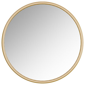 Halcyon Gold 32 Framed Round mirror