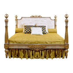 CARMEN WOODEN HAND CARVED BED (FOR 200X200 CM MATTRESS) - Canopy Beds