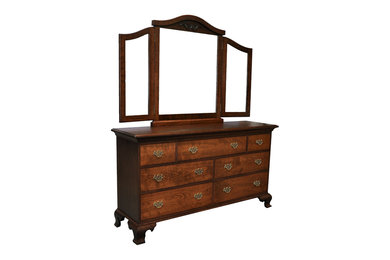 Solid Cherry Dresser and wing mirror