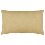 Master Weave - Gold Machine Woven Iredell Throw Pillow, 16" x 26" - Add the finishing touches to your home with our beautiful throw pillows! Made with style and fashion in mind, our pillows look great with all types of home d�cor. Made from the finest material and artisan crafted, you will be sure to shock and awe with this new pillow.