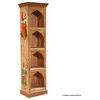 Traditional Rustic Solid Wood 4 Tier Bookcase