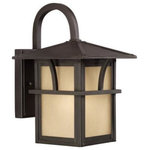 Sea Gull Lighting - Sea Gull Lighting 88880-51 Medford Lakes - One Light Outdoor Wall Lantern - Small Outdoor Lantern in Statuary Bronze Finish wiMedford Lakes One Li Statuary Bronze Etch *UL: Suitable for wet locations Energy Star Qualified: n/a ADA Certified: n/a  *Number of Lights: Lamp: 1-*Wattage:100w 1 medium 100w bulb(s) *Bulb Included:No *Bulb Type:1 medium 100w *Finish Type:Statuary Bronze